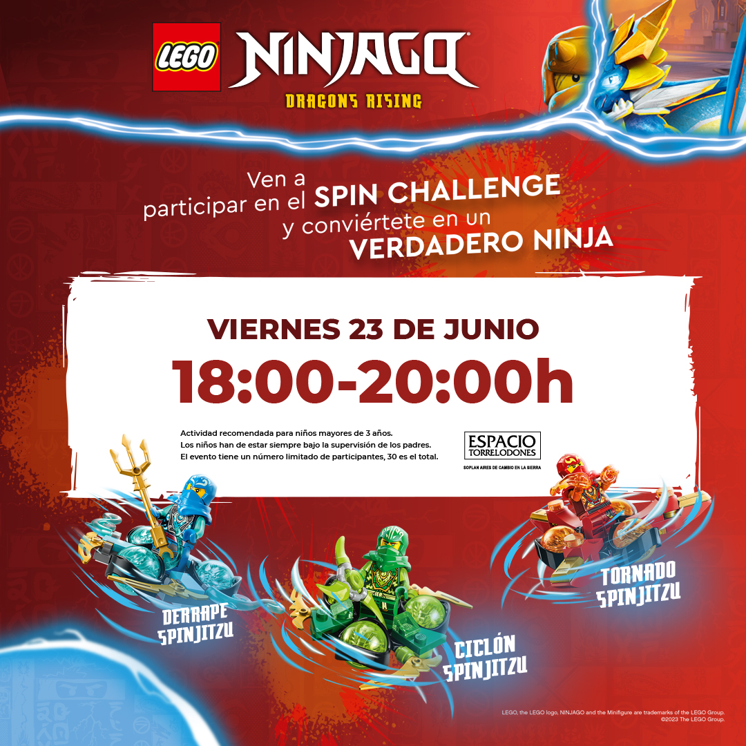 Ven a participar en el SPIN CHALLENGE y conviértete en un verdadero Ninja